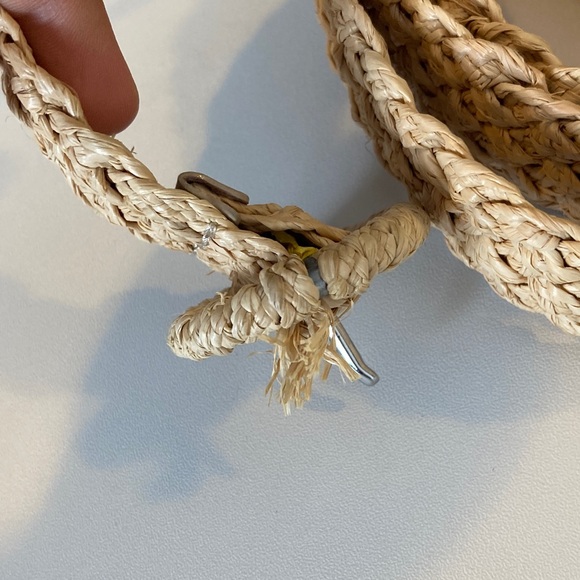 J.‎ Crew Woven straw belt M-L Natural - Picture 3 of 8